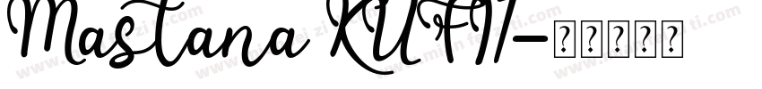 Mastana KUFI1字体转换